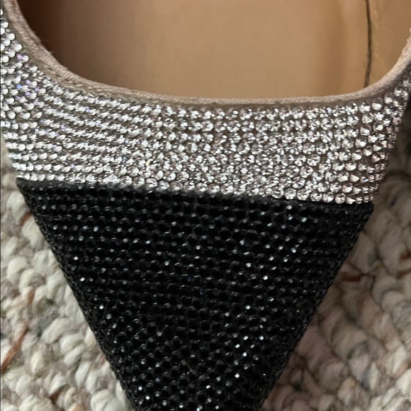 ALDO Women's Elegant Black and Silver Rinestone Flats - Picture 4 of 4